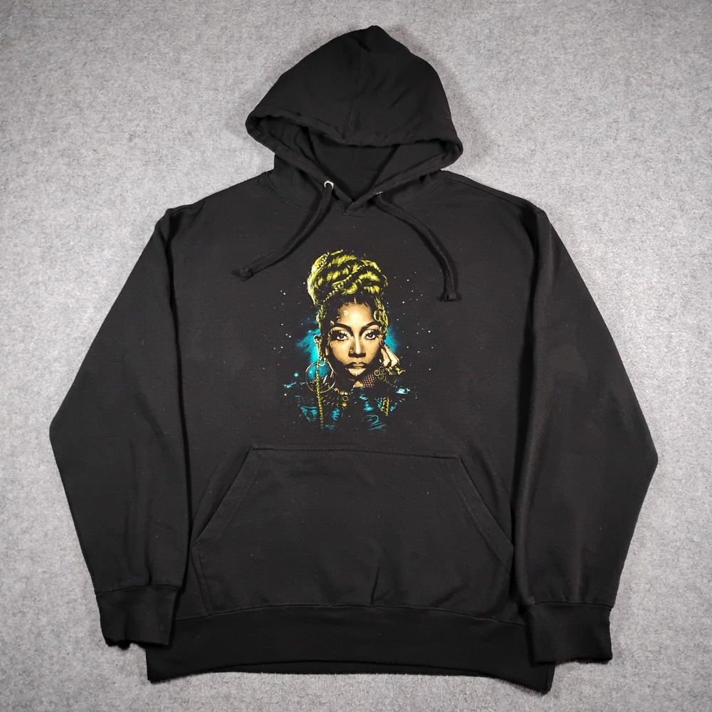Missy Elliott Out‎ Of This World Tour 2024 Hoodie Black Mens Medium Busta Rhymes
